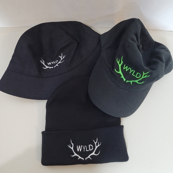 Wyld Three-Bundle Bucket Hat Knit Hat Adjustable Panel Cap - OS Fits Most/Unisex - Picture 1 of 12